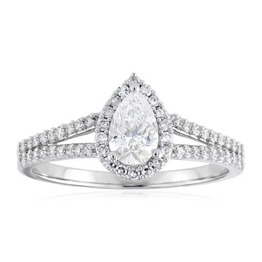 Luminesce Lab Grown 3/4 Carat Diamond Ring in Sterling Silver