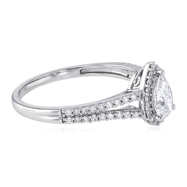 Luminesce Lab Grown 3/4 Carat Diamond Ring in Sterling Silver