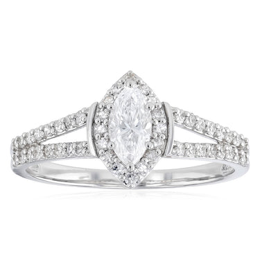 Luminesce Lab Grown 0.62 Carat Diamond Ring in Sterling Silver