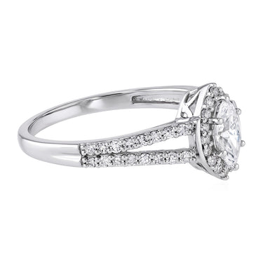 Luminesce Lab Grown 0.62 Carat Diamond Ring in Sterling Silver