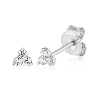 Luminesce Lab Grown 1/10 Carat Diamond Stud Earrings in Sterling Silver