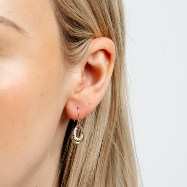 Luminesce Lab Grown 1/6 Carat Diamond Drop Earrings in 9ct Yellow Gold
