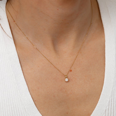 Luminesce Lab Grown 1/3 Carat Diamond Pendan on 45cm Chain in 9ct White Gold