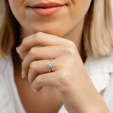 Luminesce Lab Grown 1.70 Carat Diamond Solitaire Ring in Sterling Silver