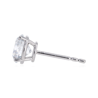Luminesce Lab Grown 2 Carat Diamond Solitaire Stud Earrings in Sterling Silver