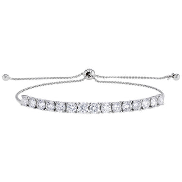 Luminesce Lab Grown 3 Carat Diamond Bolo Bracelet in Sterling Silver