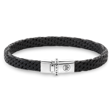 Rebel and Rose Woven Small Black Bracelet