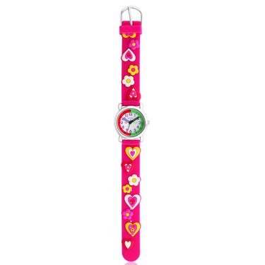 ECC Hearts Pink Strap Kids Watch