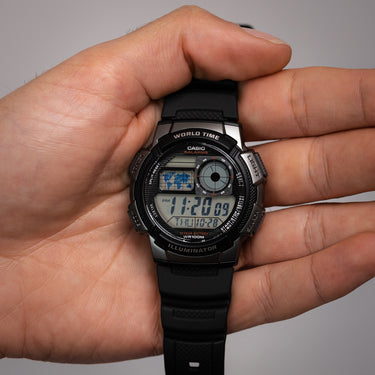 Casio AE1000W-1B World Time Watch