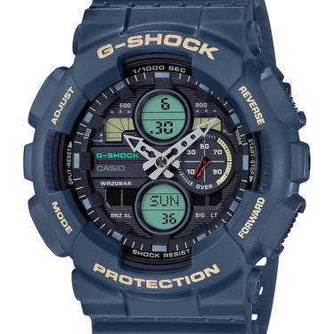 Casio G-Shock GA-140-2ADR Blue Resin Mens Watch