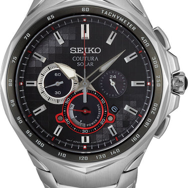 Seiko Coutura SSC743P-9 Solar Stainless Steel Mens Watch