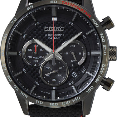 Seiko SSB359P Black Nylon Mens Watch
