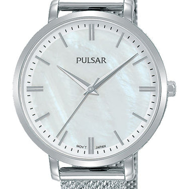 Pulsar PH8459X Silver Stainless Steel Mesh Womens Watch
