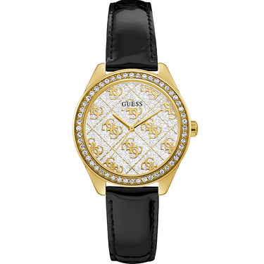 Guess GW0098L3 Sugar Glitz Black Leather Womens Watch
