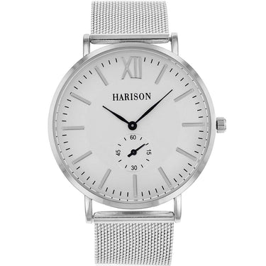 Harison Silver Tone Mesh Watch *Imitation Sub Dial