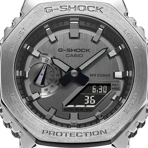 G-Shock GM2100-1A Metal Covered Silver 'CasiOak'