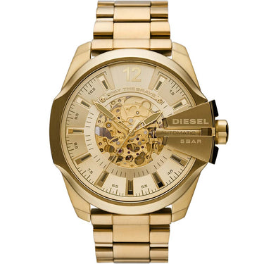 Diesel DZ7456 Mega Chief Automatic Gold Tone Mens Watch