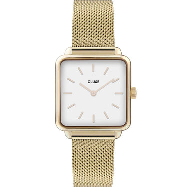 Cluse CW0101207002 La Tetragone Gold Tone Mesh Womens Watch