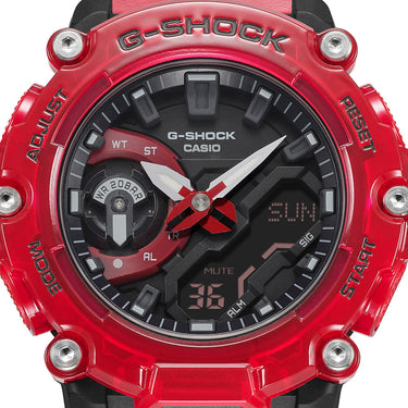 G-Shock GA2200SKL-4A Sound Wave Red