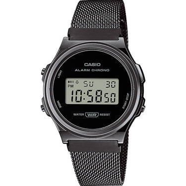Casio A171WEMB-1A A171 One Tone Grey Mesh Digital Watch