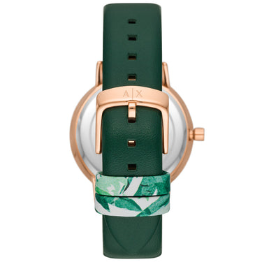 Armani Exchange AX5577 Lola Green Leather Womens Watch