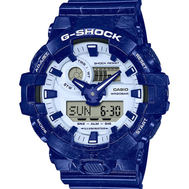 G-Shock GA700BWP-2A Blue and White Pottery