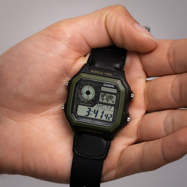 Casio Youth Series AE1200WHB-1B World Time