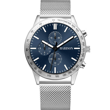 Harison Nash XM422S Stainless Steel Watch with Decorative Sub-Dials