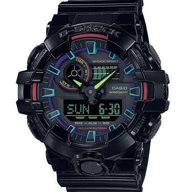 G-Shock GA700RGB-1 Garish Rainbow Gamers