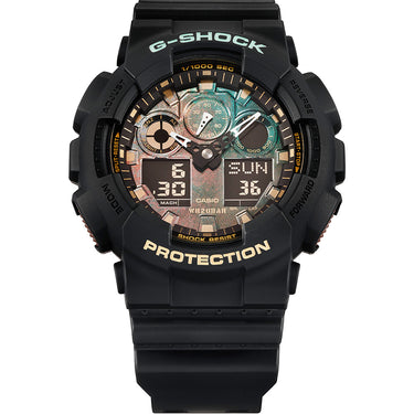 G-Shock GA100RC-1 "Black and Rust" Mens Watch