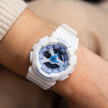 Baby-G BA110XBE-7A Blue and White  Ladies Watch