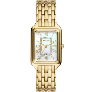 Fossil ES5304 Raquel Mother of Pearl Gold Tone Ladies Watch