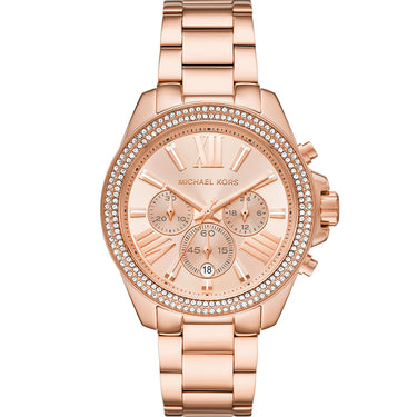 Michael Kors MK7430 Wren Rose Gold Chronograph Ladies Watch