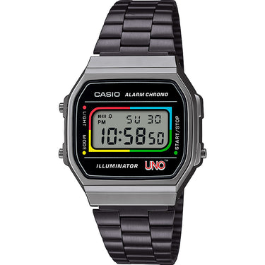 Casio Vintage A168WEUC-1A UNO Collaboration Limited Edition