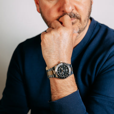 Harison Santos Two Tone Stainless Steel Decorative Sun Dials XM574-1