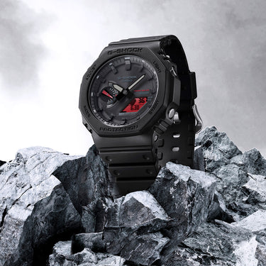 G-Shock Black & Red GAB2100BBR-1A 'CasiOak'