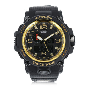 Active Pro 1545D Digital Black Gold Sports Watch