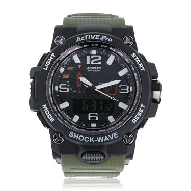 Active Pro 1545D Digital Army Green Sports Watch