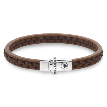 Rebel and Rose Single Stranded Cognac Bracelet