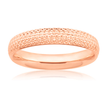 9ct Rose Gold Dicut Ring