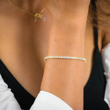 Selena 3Mm Tennis Bracelet Gold - IB201G