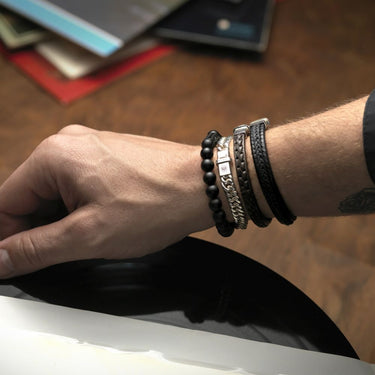 Rebel and Rose Single Stranded Brown Bracelet