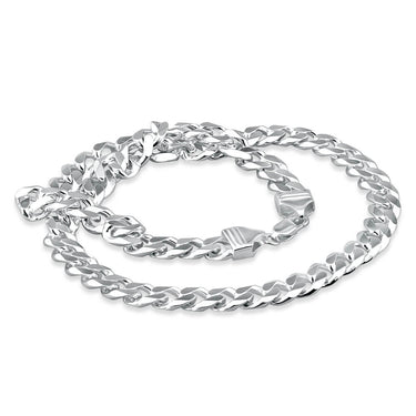 Sterling Silver Diamond Cut 250 Gauge 50cm Curb Chain