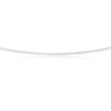 Sterling Silver 60 Gauge Curb Chain 55cm