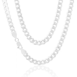 Sterling Silver Curb Heavy 200 Gauge 50cm Chain