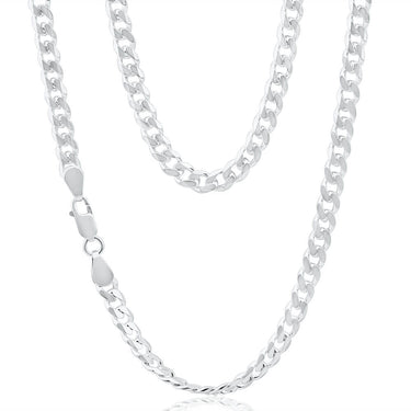 Sterling Silver Curb 150 Gauge 55cm Chain
