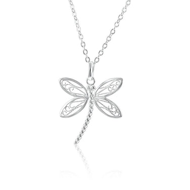 Sterling Silver Dragonfly Pendant