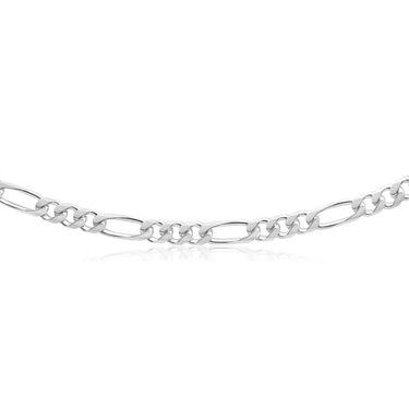 Sterling Silver 55cm Diamond Cut Figaro 1-3 Chain