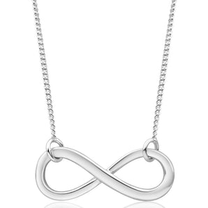 Sterling Silver Infinity Pendant With 45cm Chain