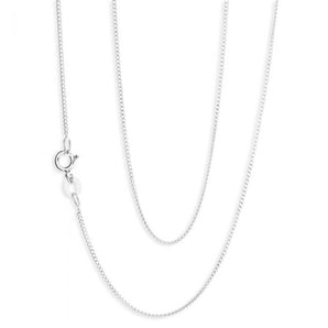 Sterling Silver 30 Gauge Curb Chain in 45cm